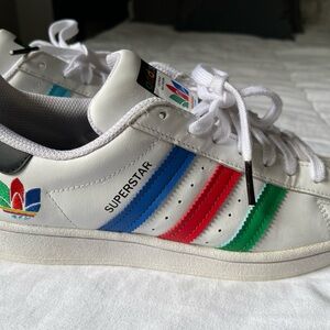 Adidas White Mesh Sneakers